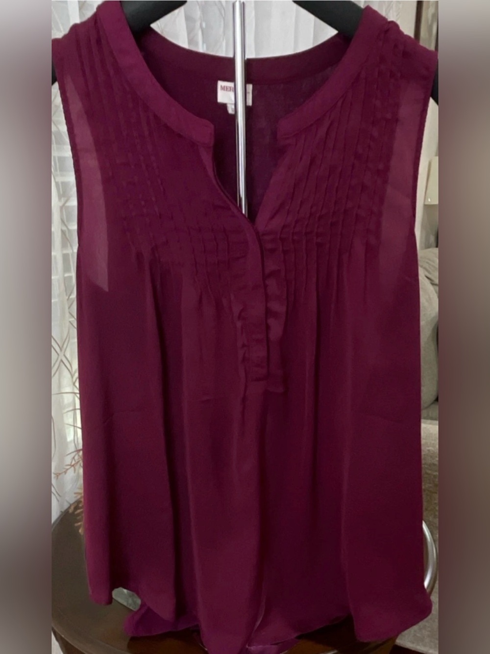 Merona Sleeveless Tank Top in Plum